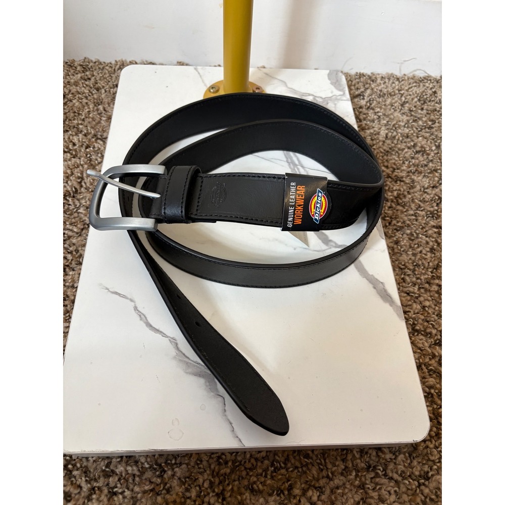 Dickies Mens Genuine Leather Workwear Belt Black XL 42-44 11IP020022